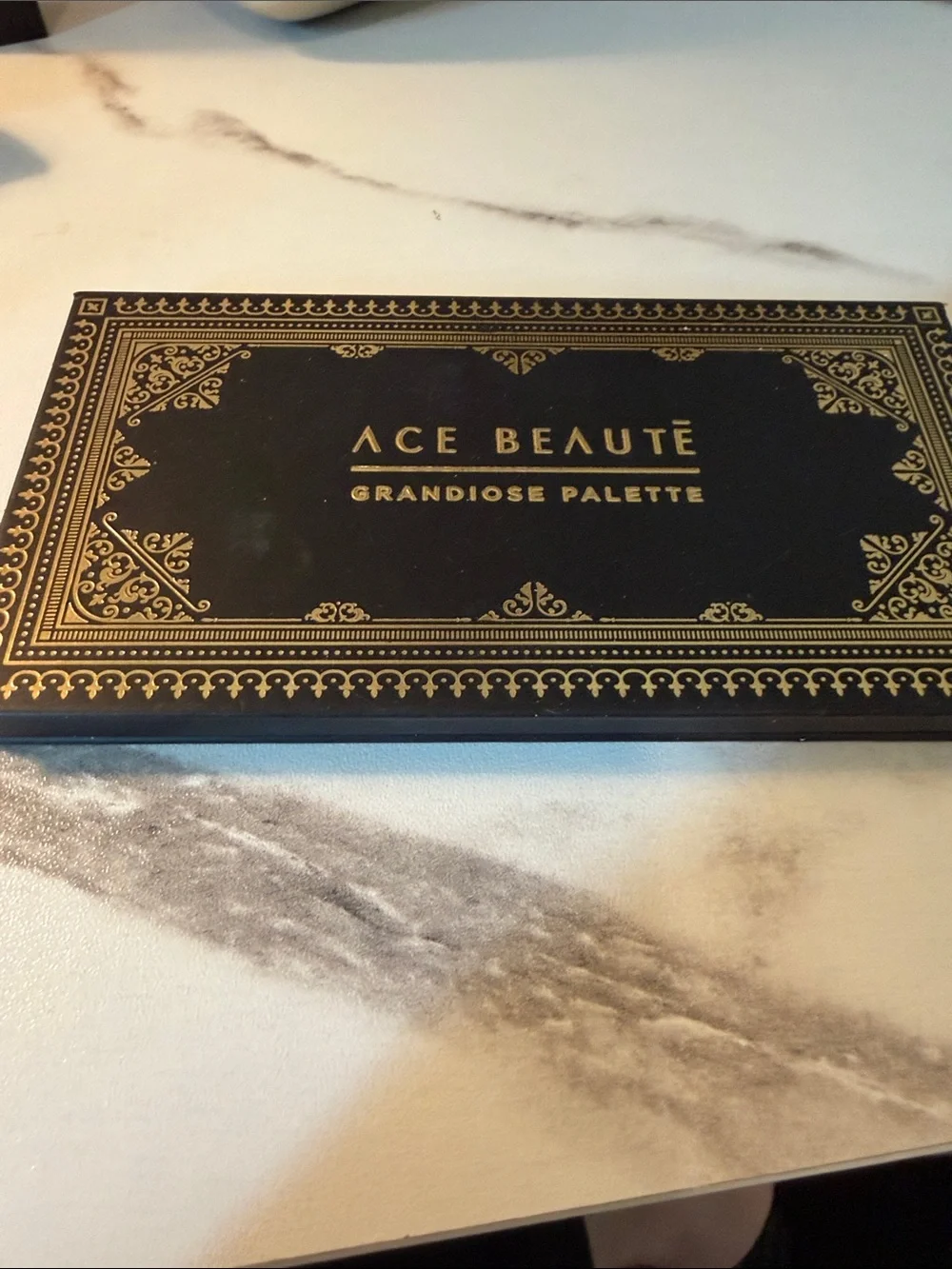 Ace Beauté Black and Gold Grandiose Eyeshadow Palette